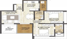 Pride 115 Hill Town 1040 Sq Ft