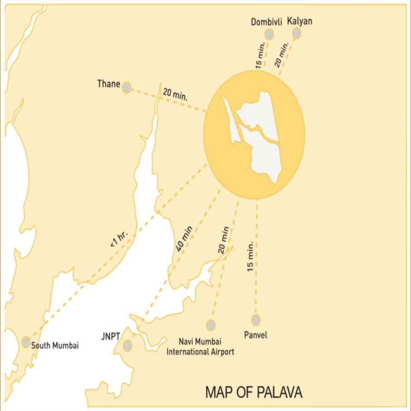 Lodha Palava Codename Golden Tomorrow Location Map