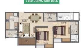 Lodha Upper Thane 2 BHK Floorplan