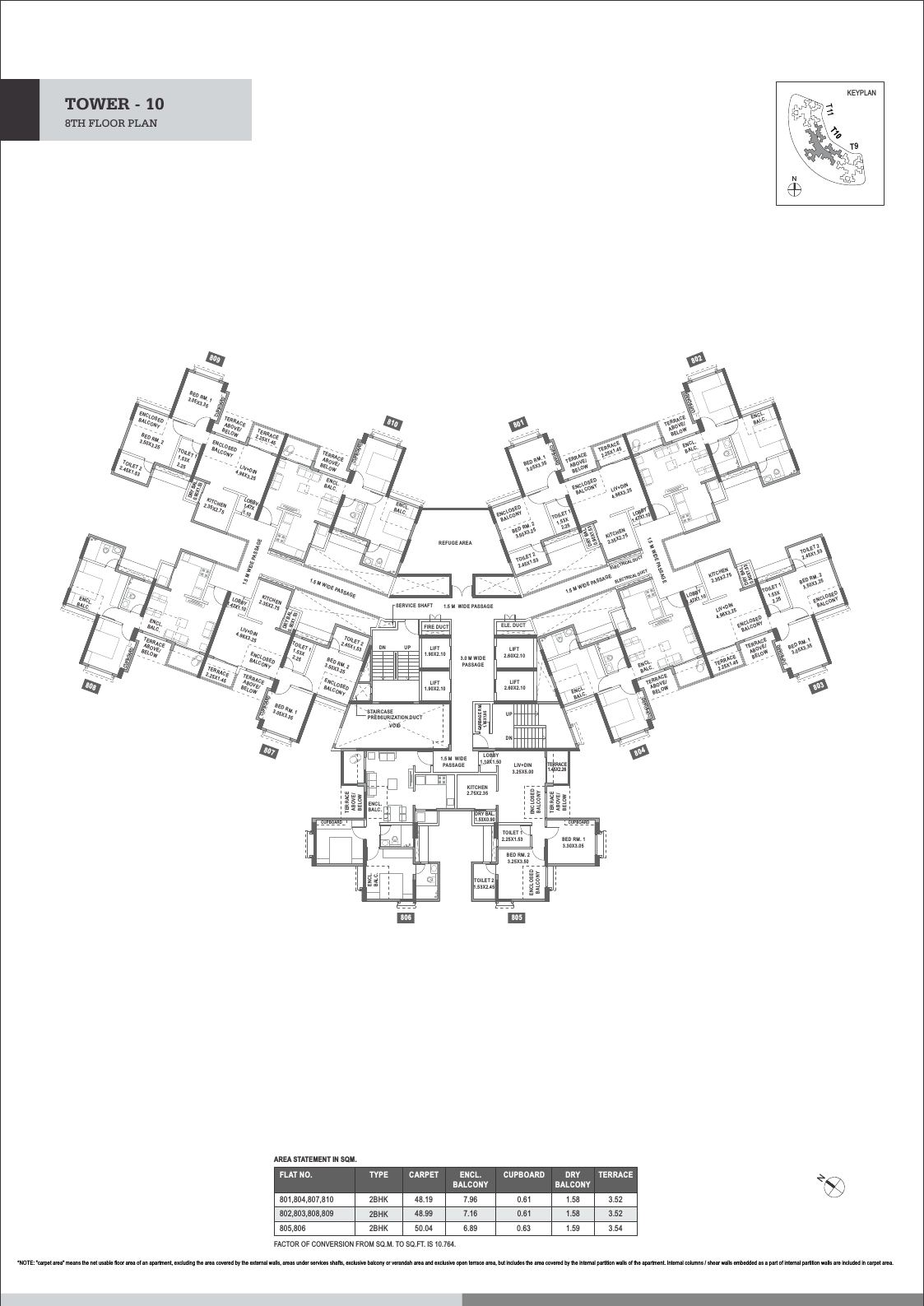Highlands Tower Floor Plan 