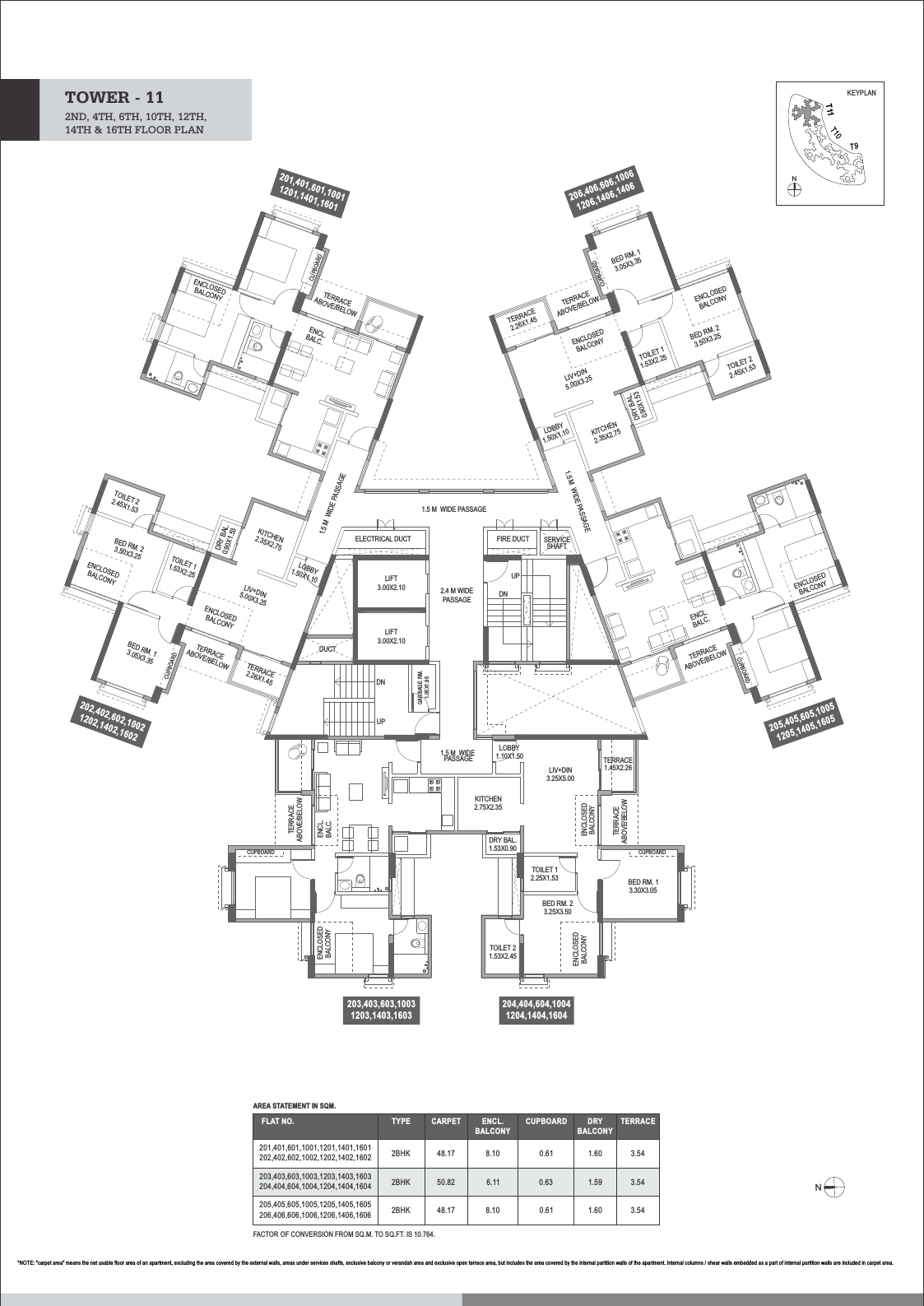 Highlands Tower Floor Plan 