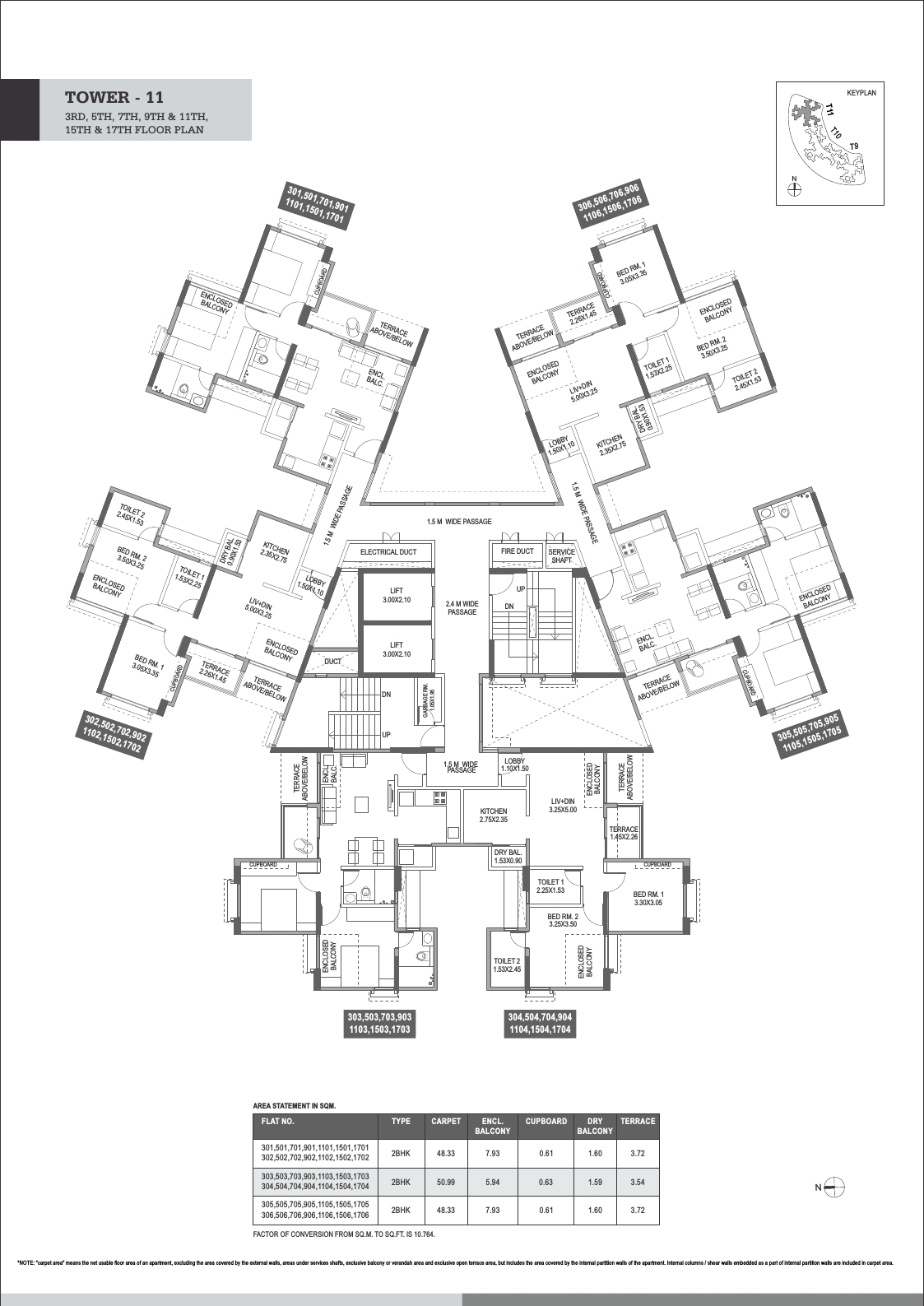 Highlands Tower Floor Plan 