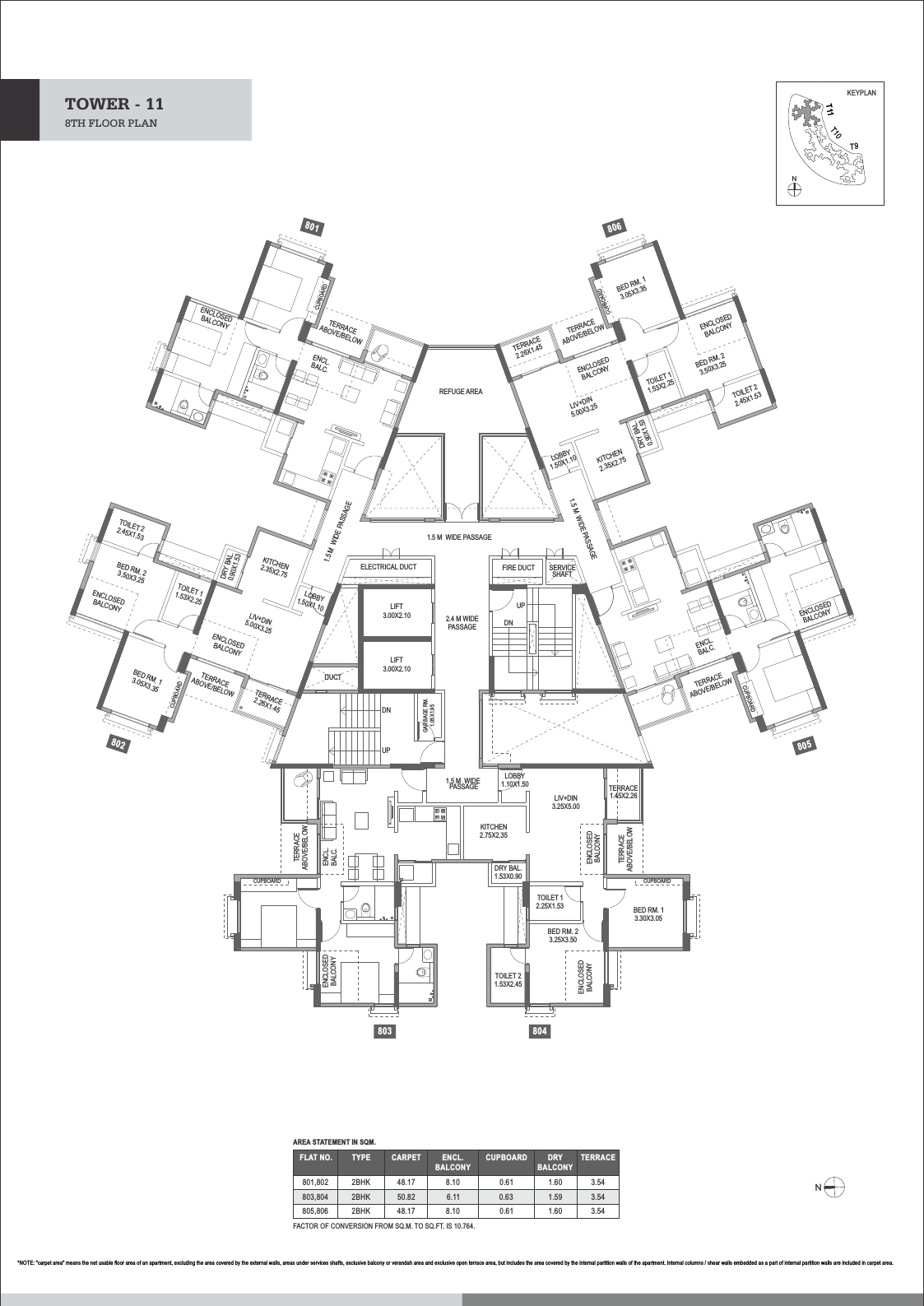 Highlands Tower Floor Plan 