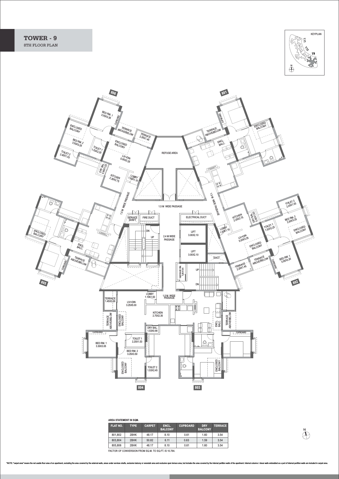 Highlands Tower Floor Plan 