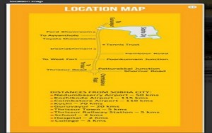 Sobha City Thrissur Location Map