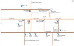 Sobha Estate Location Map