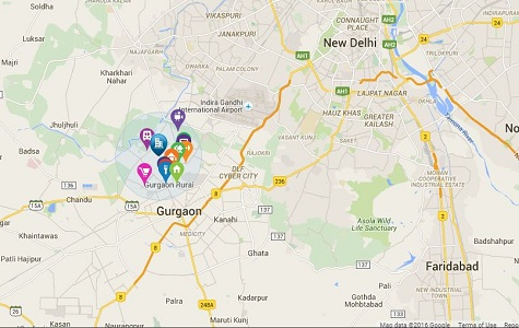 Sobha International City Location Map