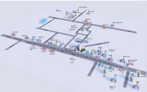 Sobha Silicon Oasis Location Map