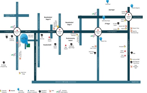 Sobha Valley View Location Map