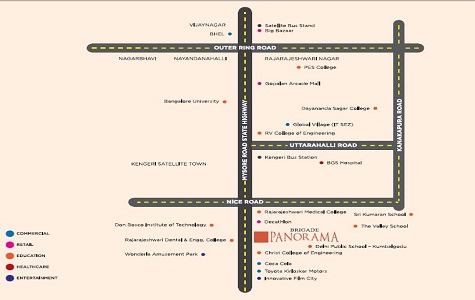 Brigade Panorama Location Map