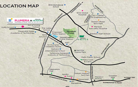 Brigade Plumeria Location Map
