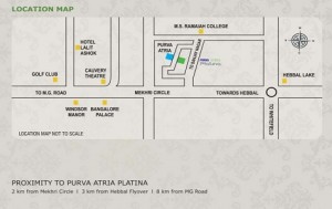 Purva Atria Platina Location Map