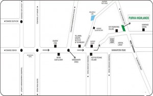 Purva Highland Location Map