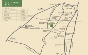 Purva Mayfair Location Map