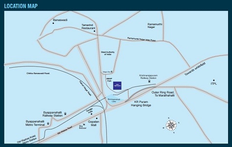 Purva Midtown Residences Location Map