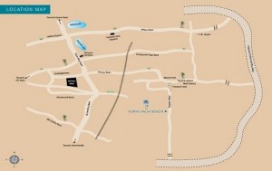 Purva Palm Beach Location Map