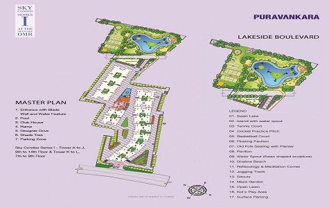 Purva Sky Condos Series I Master Plan