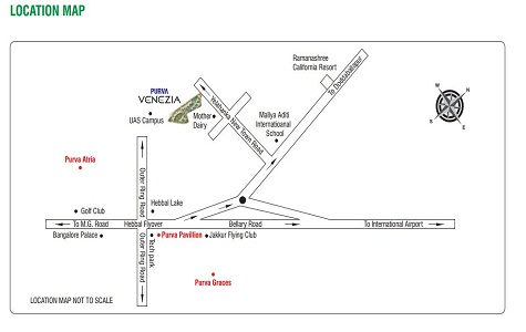 Purva Venezia Location Map