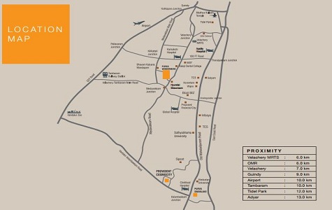 Purva Windermere Location Map