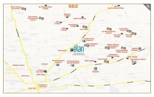 Sobha Elan Location Map