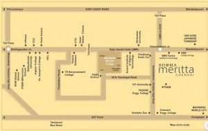 Sobha Meritta Location Map